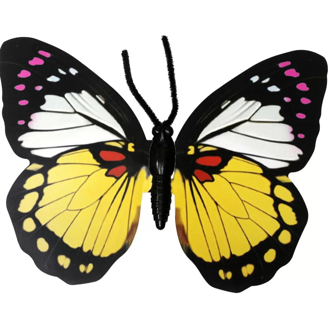 Decoración De Animales | Decoración De Primavera>DecoWoerner 2 Mariposas Deco Amarillas 50 Cm amarillo