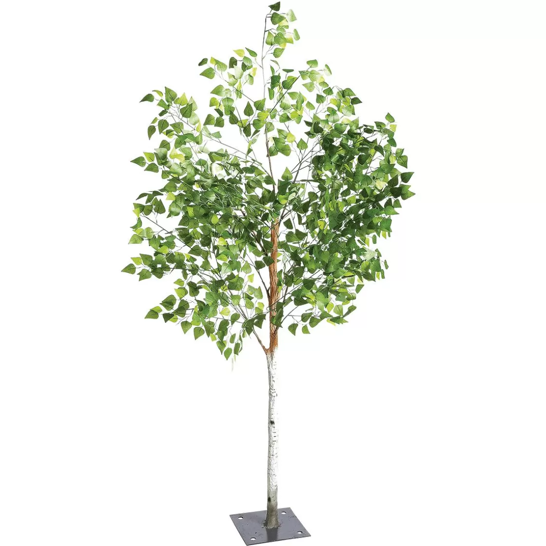 Decoración De Primavera | Árboles Artificiales>DecoWoerner Abedul Artificial Con Placa De Soporte, 200 Cm verde