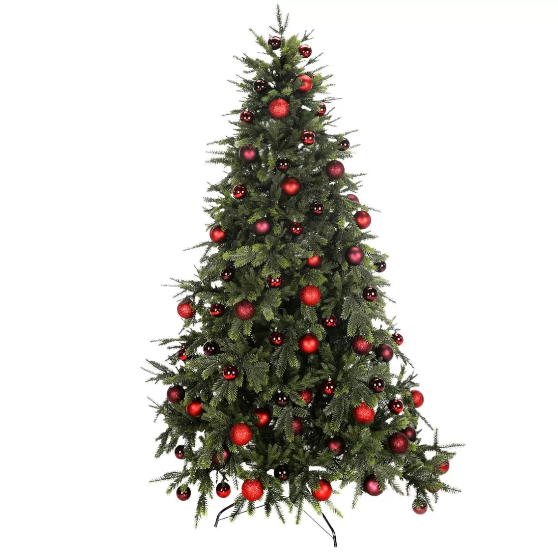 Árboles De Navidad Artificiales>DecoWoerner Abeto Artificial 210 Cm Sin Luz Para Decorarte rojo