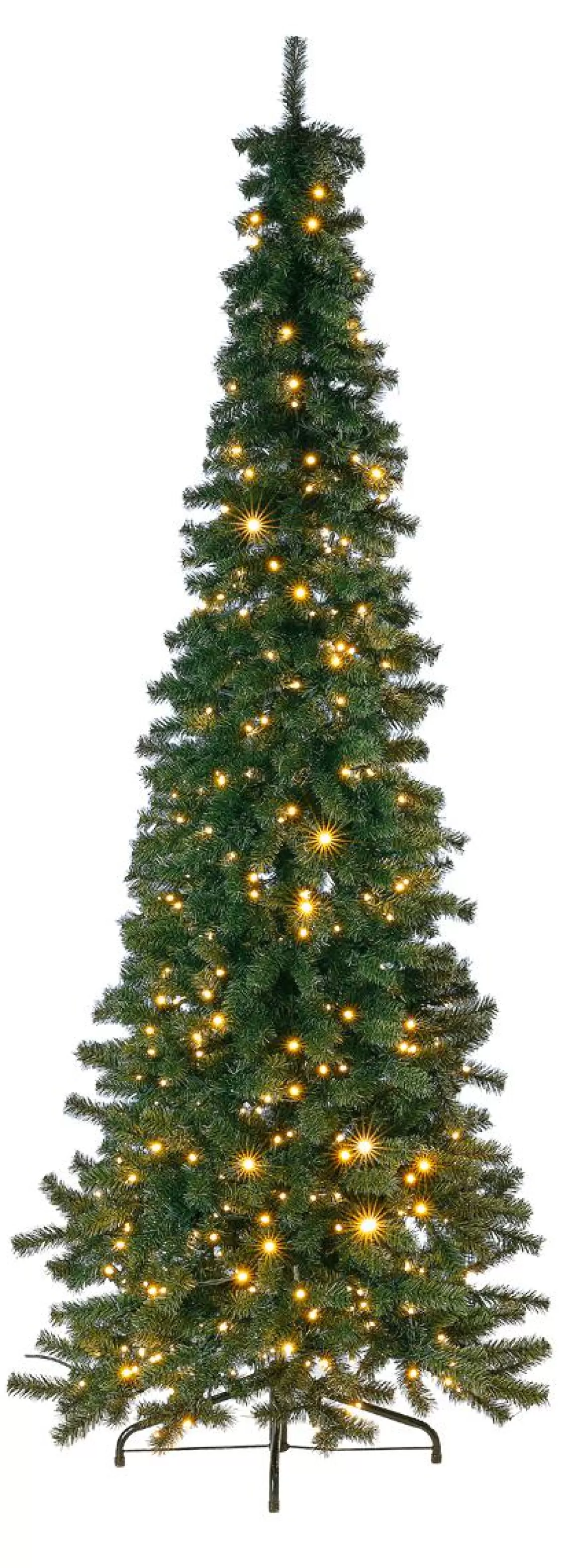 Árboles De Navidad Artificiales>DecoWoerner Abeto Artificial Esbelto Con LED 150 Cm verde