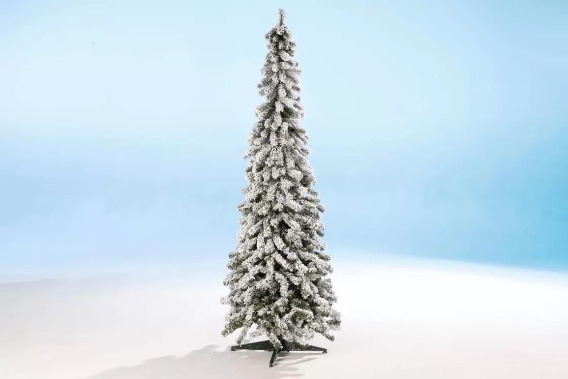 Árboles De Navidad Artificiales>DecoWoerner Abeto Artificial, Estrecho, Cubierto De Nieve 180 Cm blanco