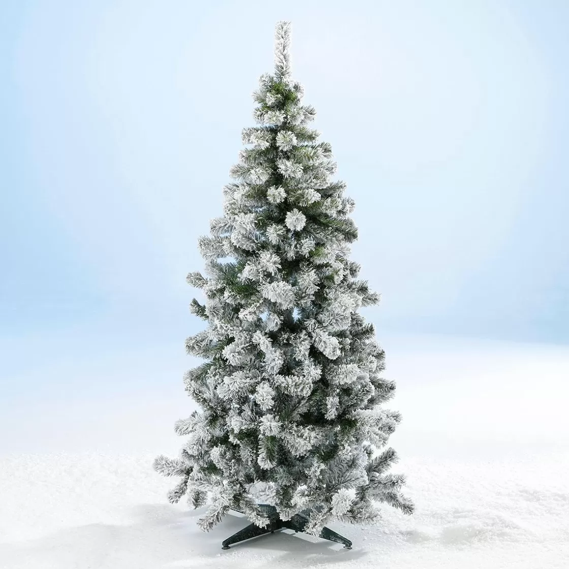 Árboles De Navidad Artificiales>DecoWoerner Abeto Artificial Estrecho Nevado De 180 Cm verde