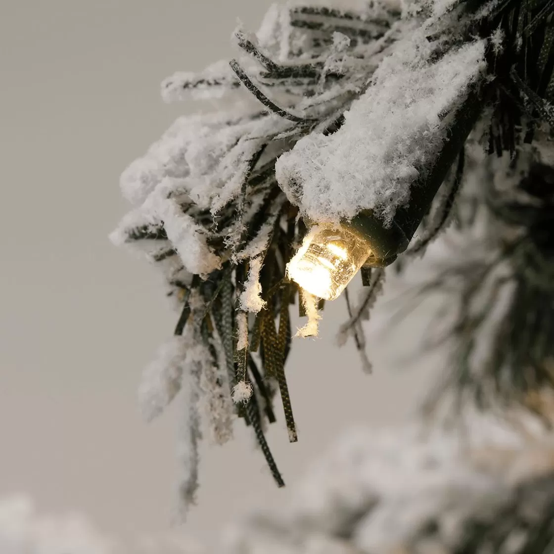 Árboles De Mesa Y Ramas De Abeto | Árboles De Navidad Artificiales>DecoWoerner Abeto Artificial Nevado Con LED 60 Cm blanco