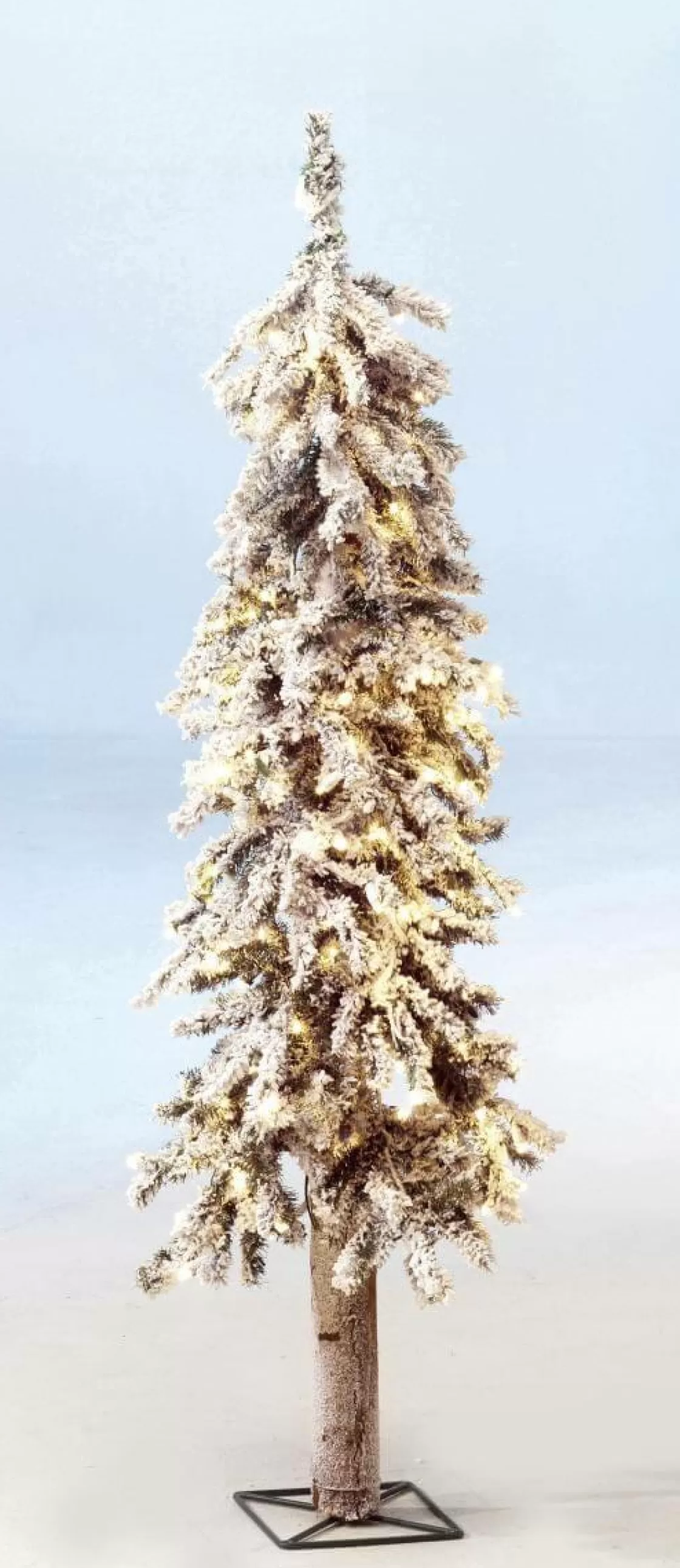 Árboles De Navidad Artificiales>DecoWoerner Abeto Artificial Nevado Con LED 90 Cm blanco