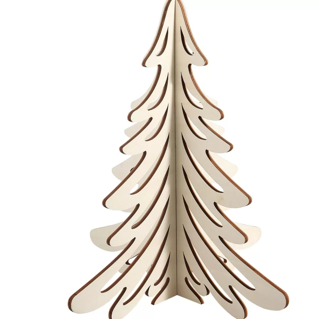 Figuras De Navidad>DecoWoerner Abeto De Madera, 83 Cm De Altura marrón