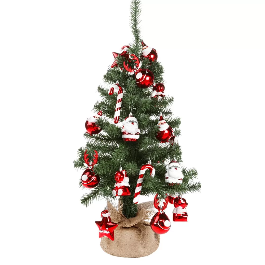 Árboles De Mesa Y Ramas De Abeto>DecoWoerner Abeto Decorativo De 75 Cm Con Figuras verde