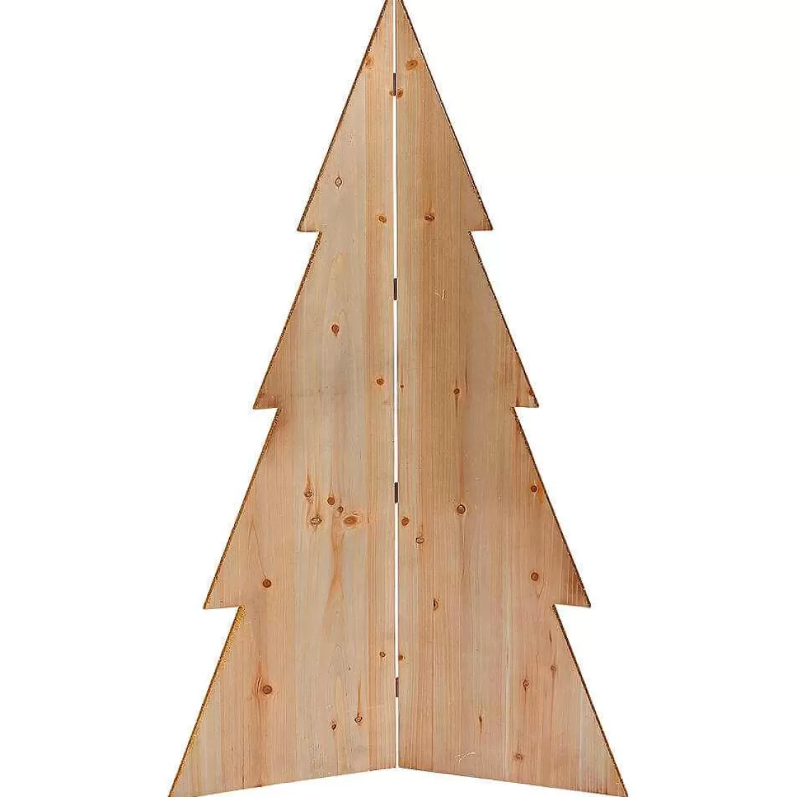 Decoración Natural | Figuras De Navidad>DecoWoerner Abeto Decorativo De Madera Altura 100 Cm Madera natural