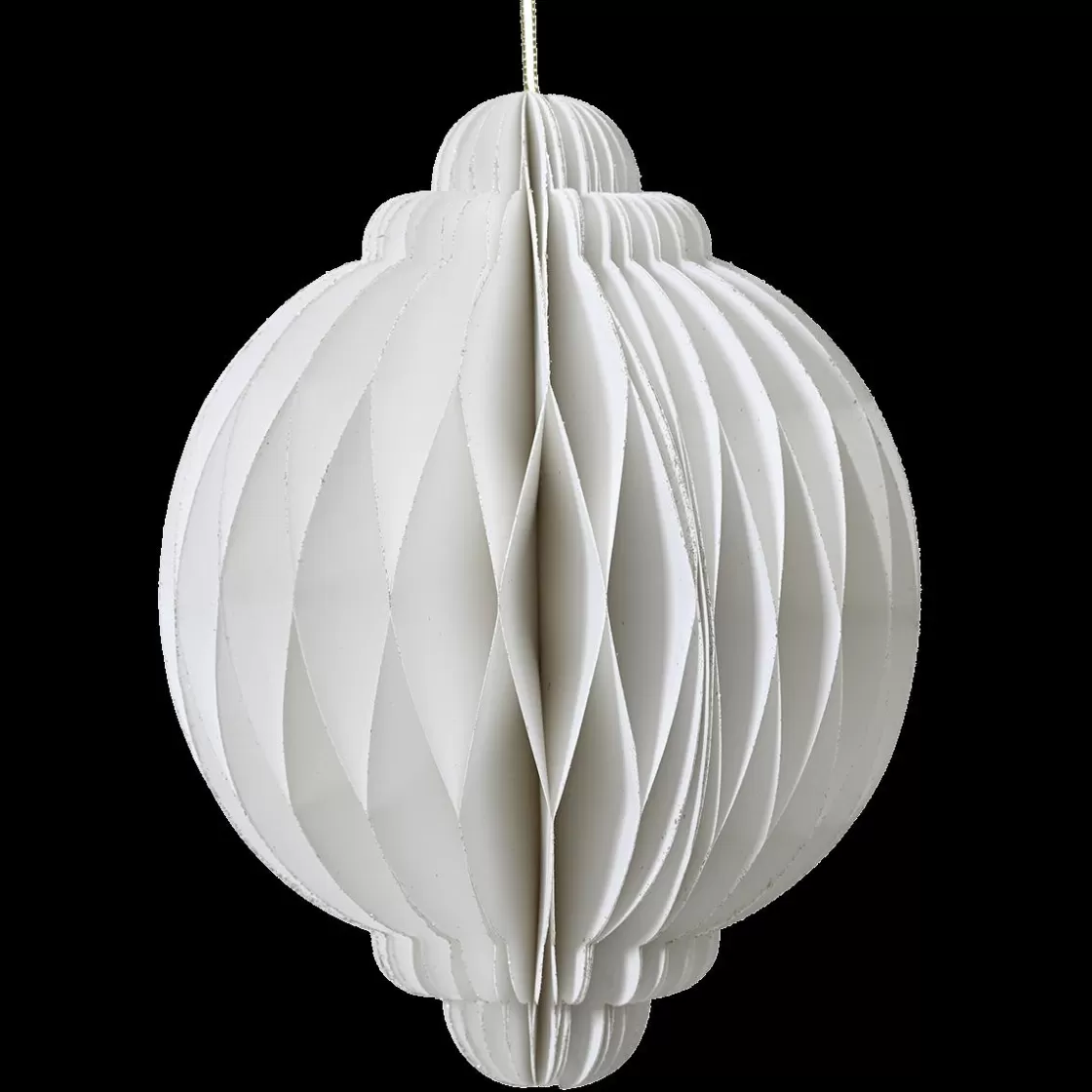 Decoración Temática | Figuras De Navidad>DecoWoerner Adorno Colgante De Papel Nido De Abeja Deluxe Redondo 6 Cm Ø blanco