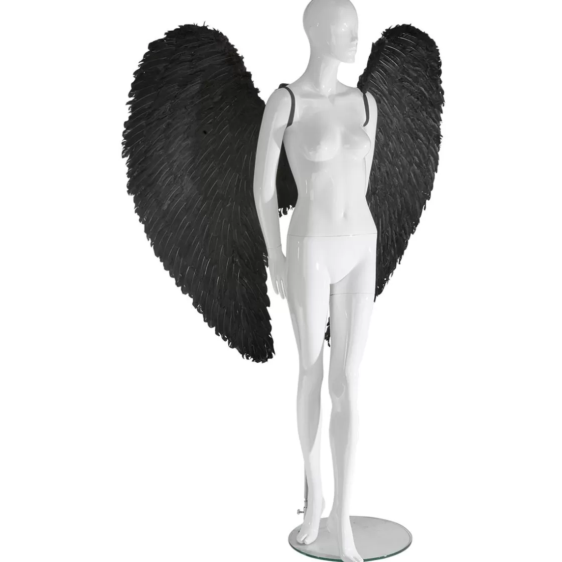 Decoración Temática>DecoWoerner Alas De ángel Negras Con Plumas, Longitud 120 Cm negro