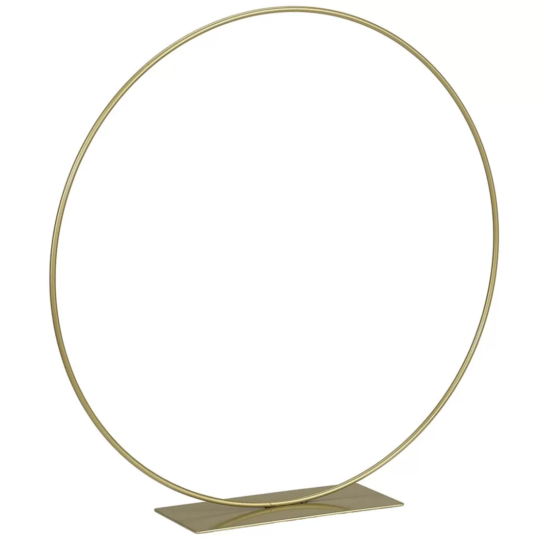 Ayudas Y Herramientas De Decoración | Macetas Y Artículos De Decoración>DecoWoerner Anillo Decorativo De Metal Con Soporte, Dorado 30 Cm Ø oro
