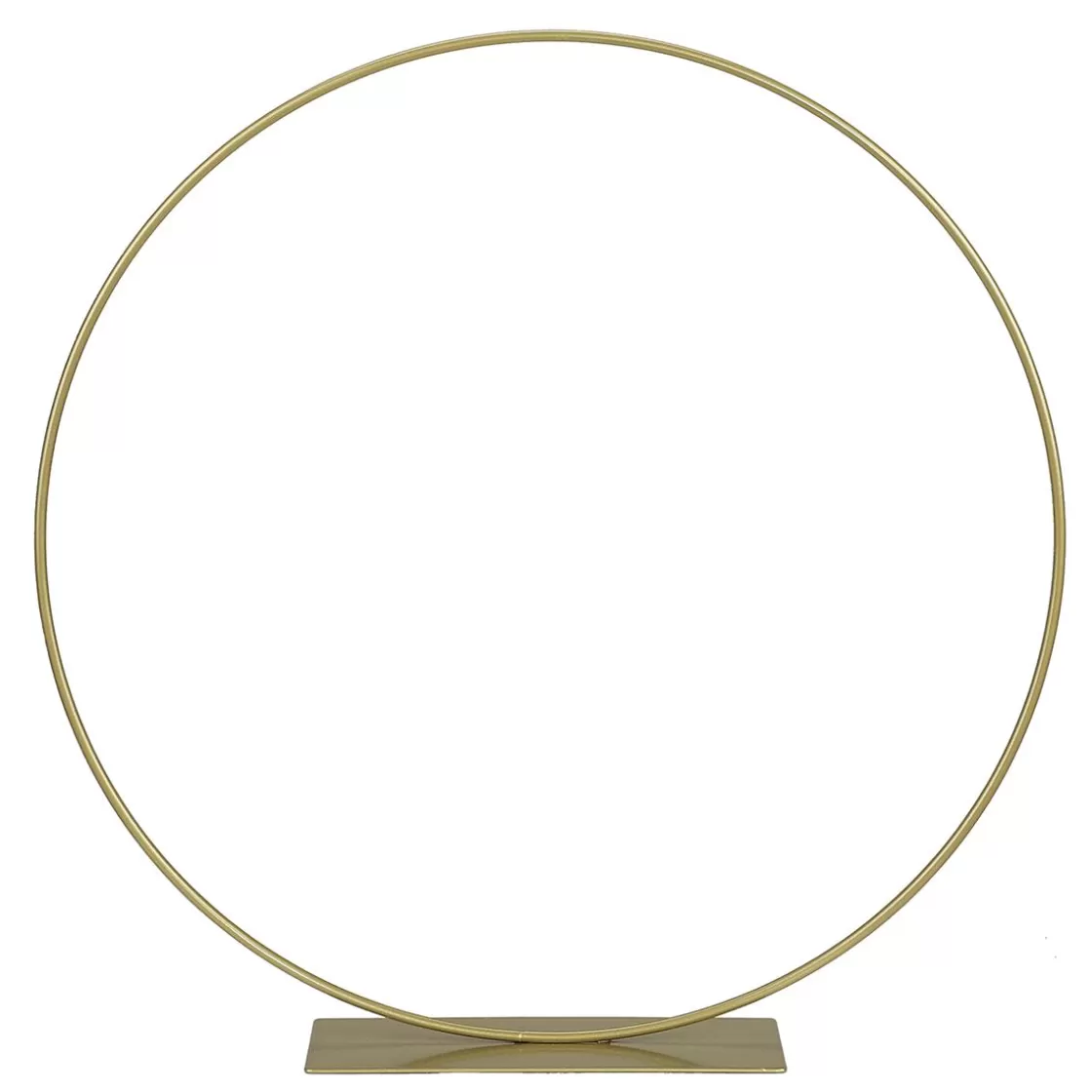 Ayudas Y Herramientas De Decoración | Macetas Y Artículos De Decoración>DecoWoerner Anillo Decorativo De Metal Con Soporte, Dorado 30 Cm Ø oro