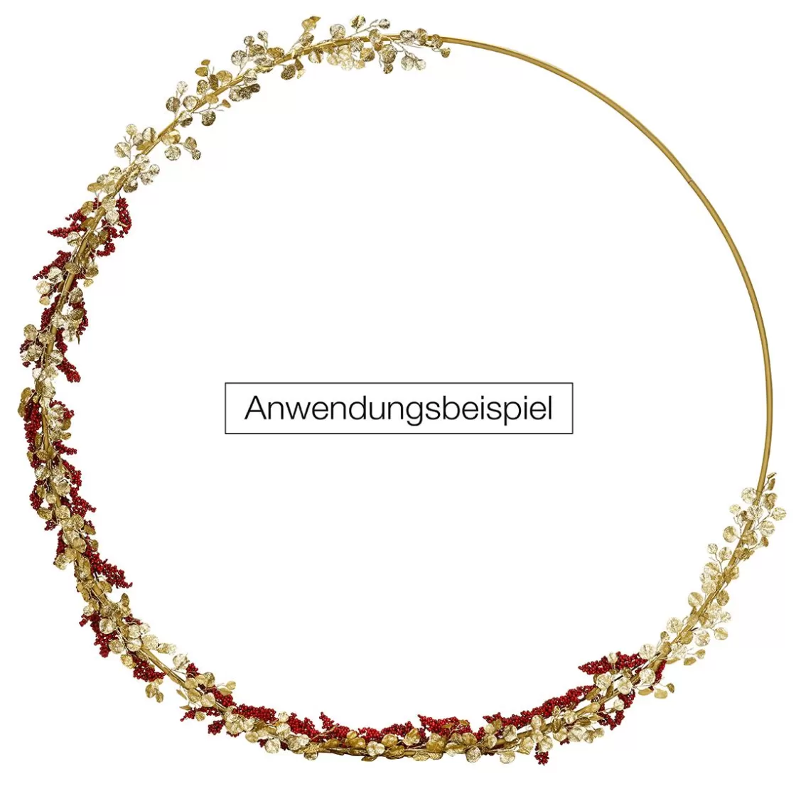 Ayudas Y Herramientas De Decoración | Decoración Temática>DecoWoerner Anillo Decorativo De Metal, Ø 200 Cm oro