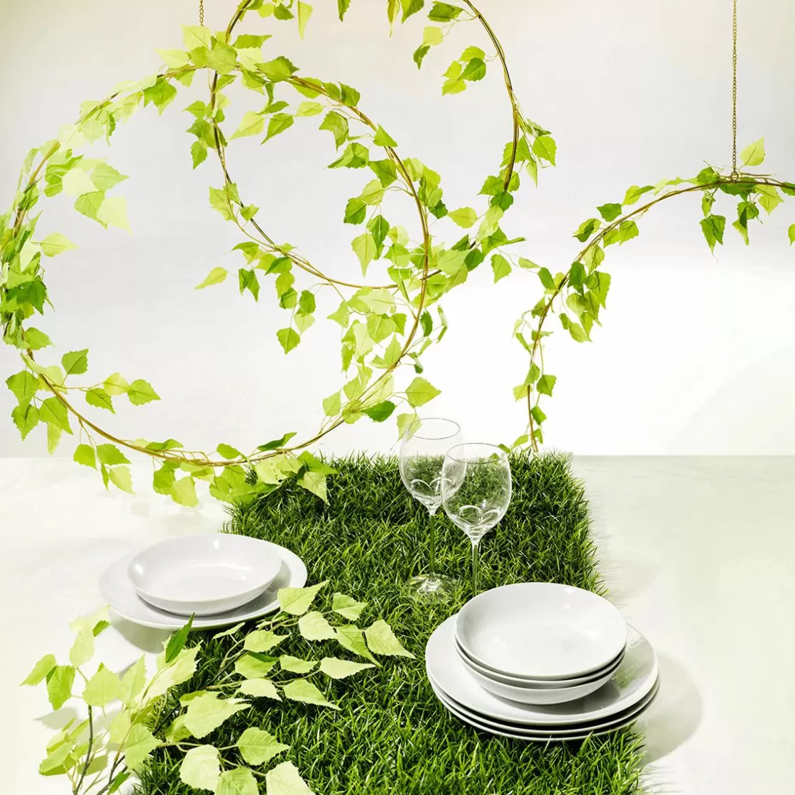 Ayudas Y Herramientas De Decoración>DecoWoerner Anillos Decorativos De Metal 3 Piezas Ø 50-75 Cm oro