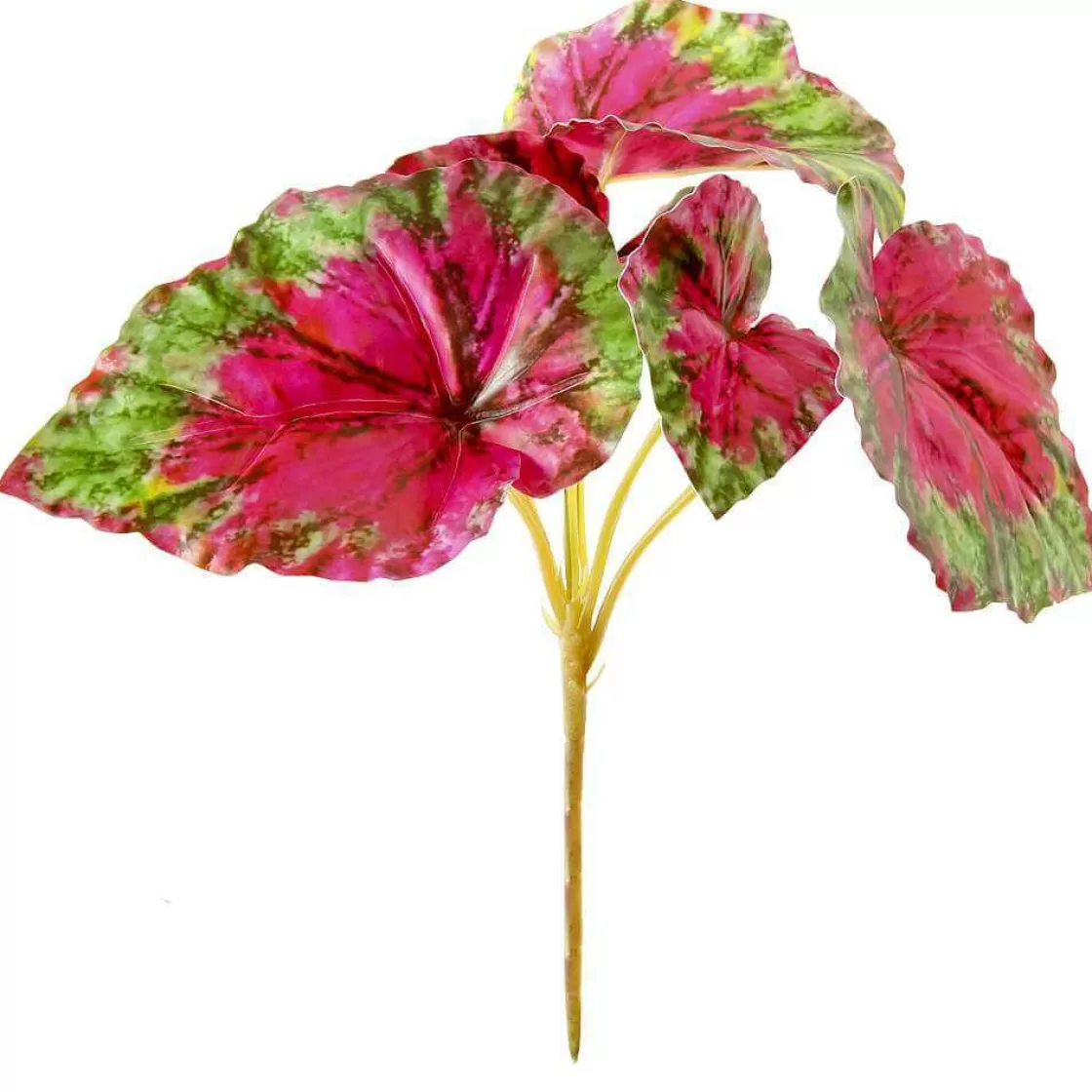 Plantas Verdes | Hojas>DecoWoerner Arbusto De Begonia Artificial , 26 Cm, 3 Piezas rojo