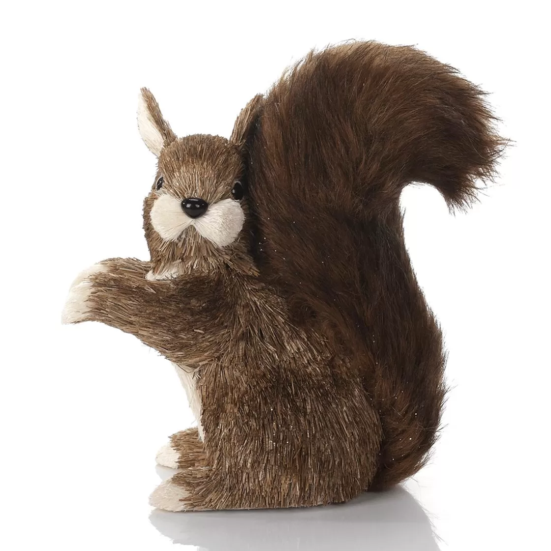 Decoración De Animales | Decoración De Otoño>DecoWoerner Ardilla De Sisal Decorativa Con Cola Tupida 23 Cm marrón