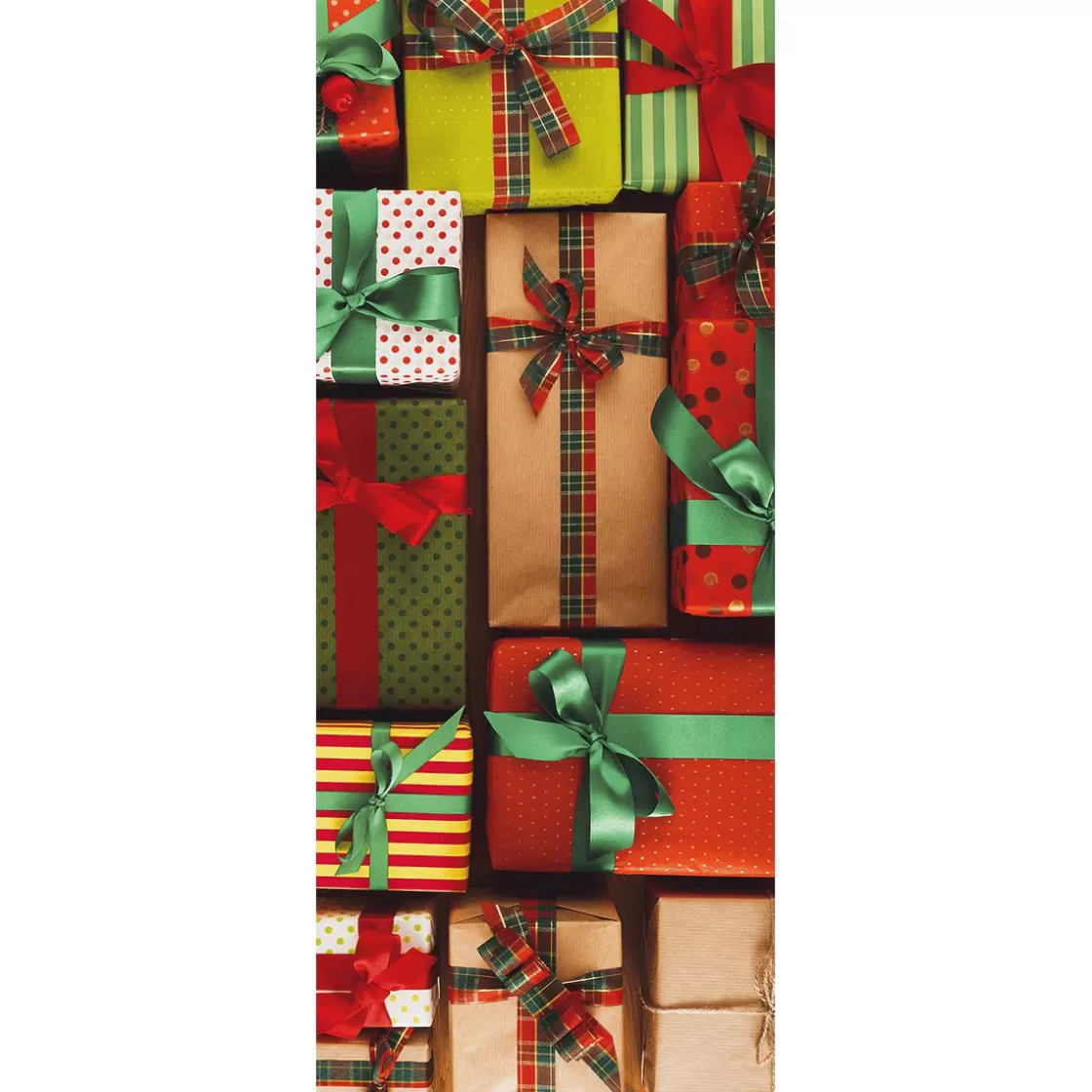 Pancartas De Navidad E Invierno | Bandera De Navidad>DecoWoerner Bandera De Tela Ignífuga "Regalos" De Tela De Bandera 75 X 180 Cm naranja