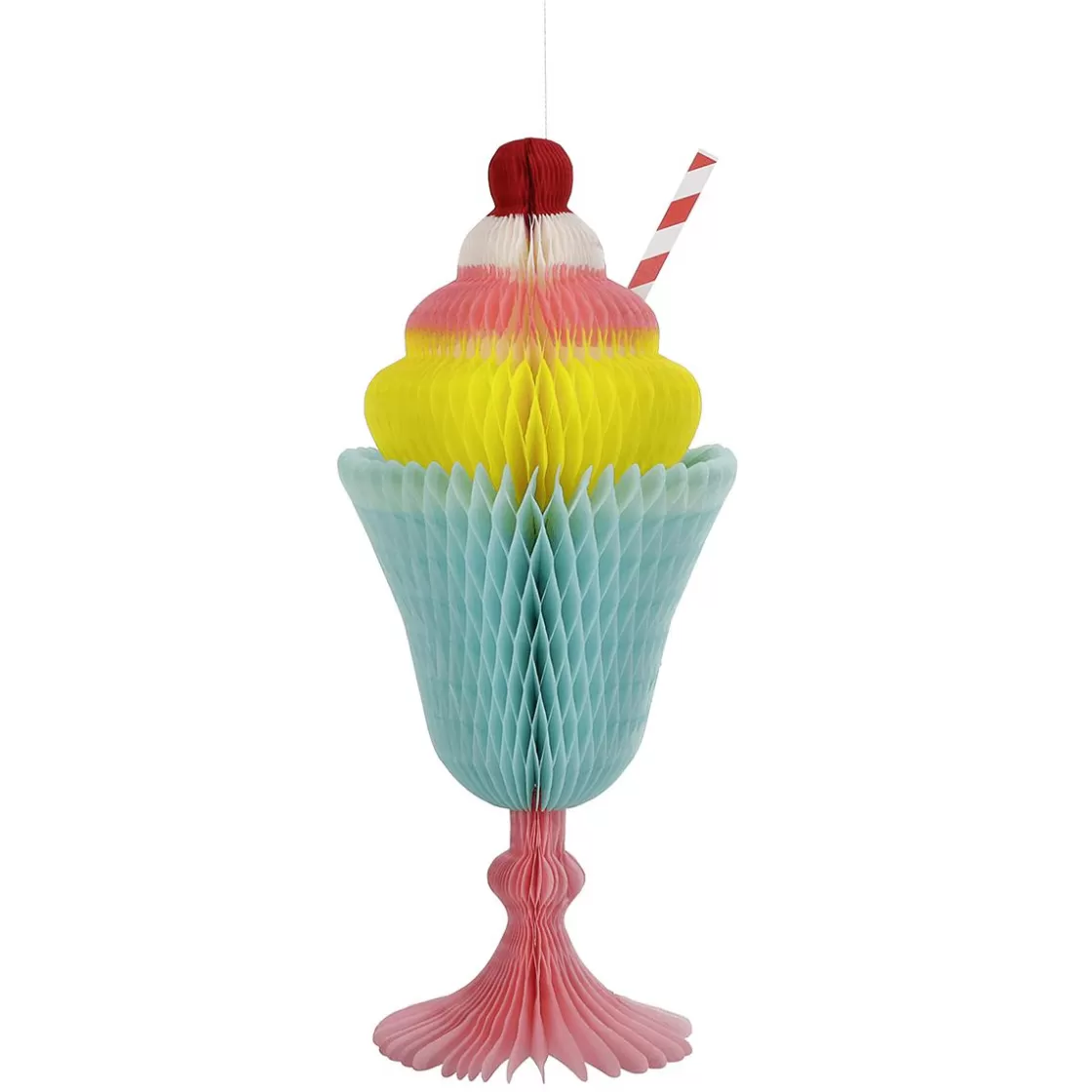 Decoración De Verano>DecoWoerner Batido De Papel De Nido De Abeja De 40 Cm, Ignífugo B1 multicolor
