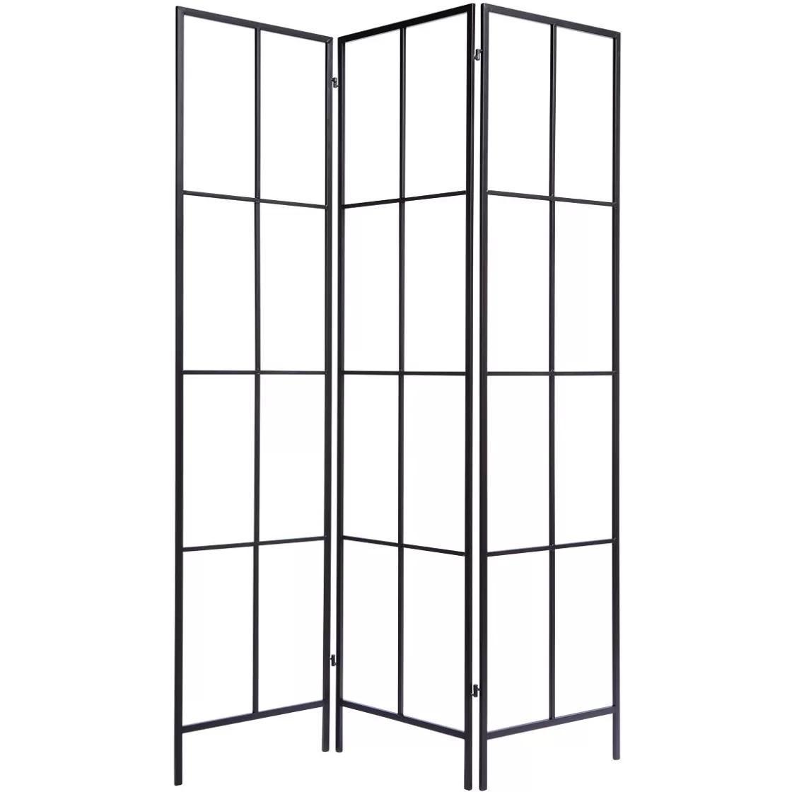 Expositores Para Tiendas>DecoWoerner Biombo De Metal Altura 160 Cm negro