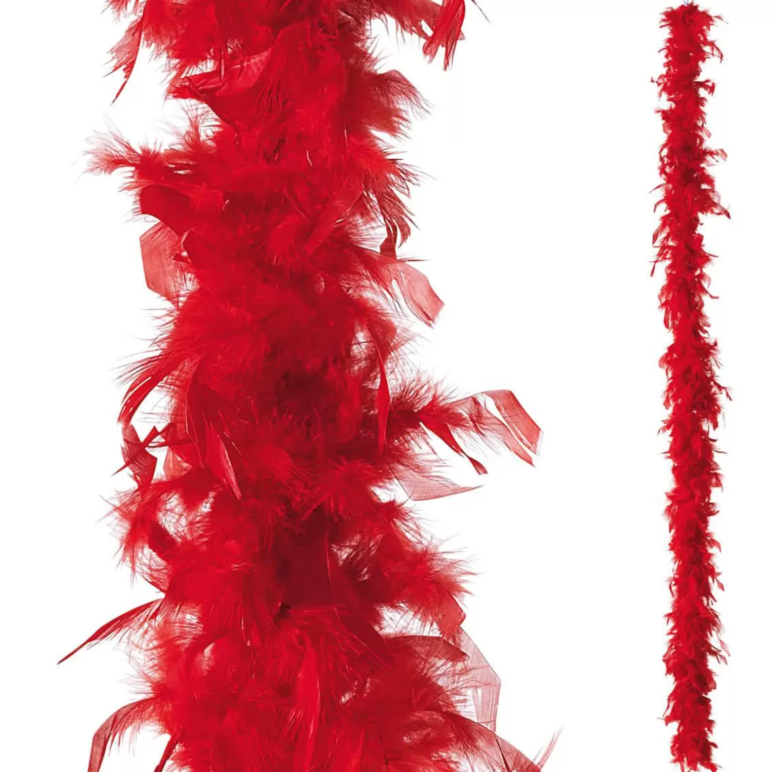 Decoración Temática>DecoWoerner Boa De Plumas, Roja, 180 Cm rojo