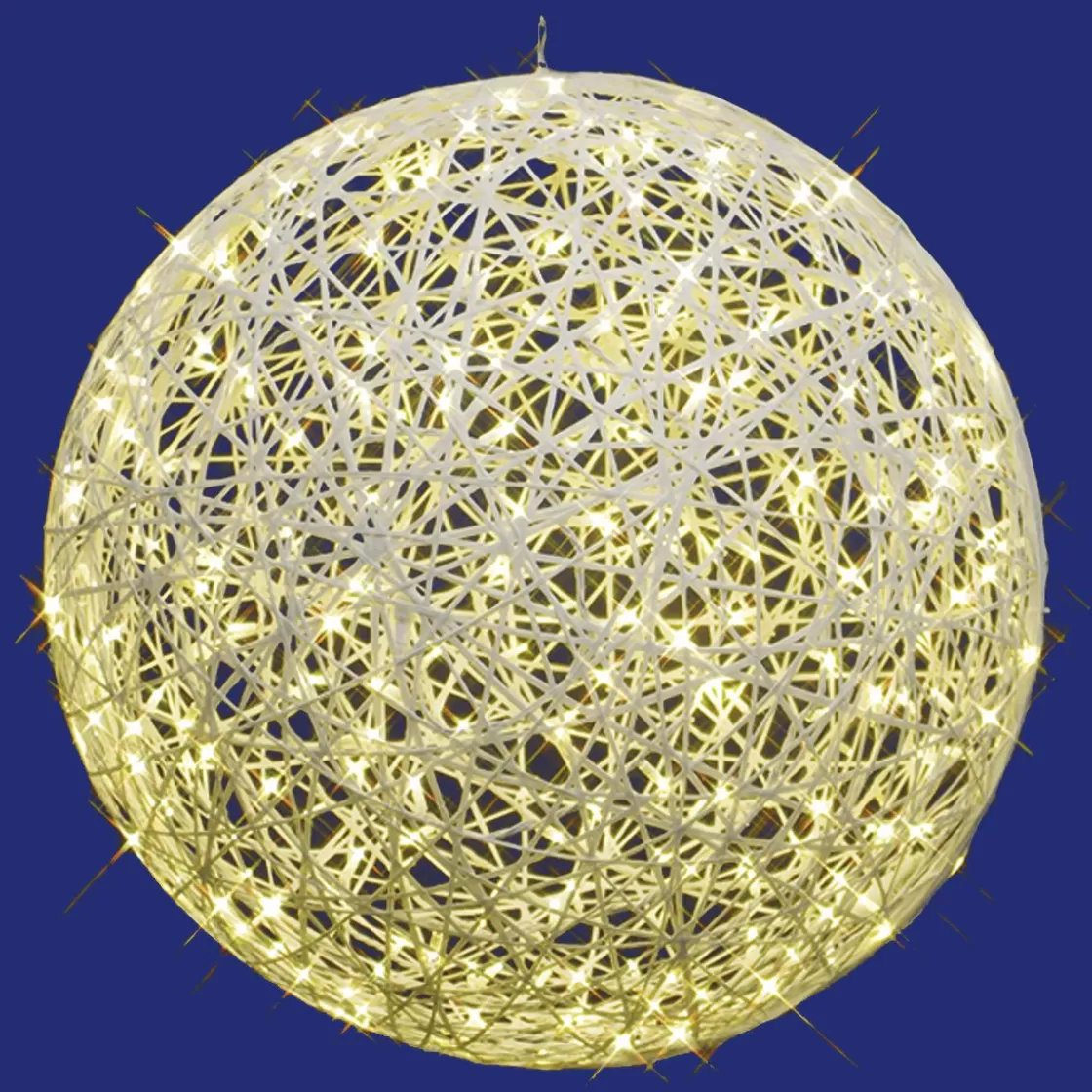 Luces De Navidad>DecoWoerner Bola 3D De Fibra De Vidrio Con Luz IP67, 100 Cm Ø blanco