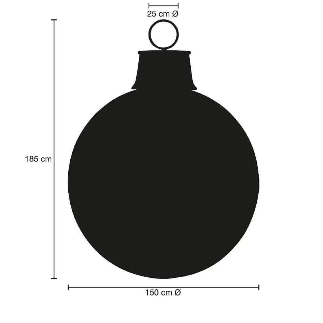 Bolas De Navidad>DecoWoerner Bola De Navidad 150 Cm, Colores Personalizados