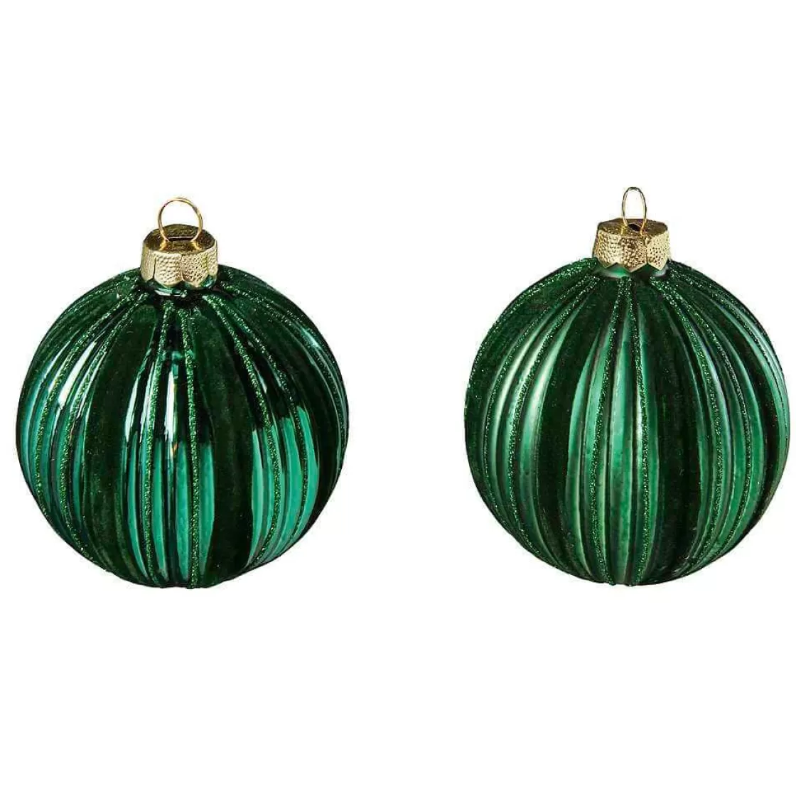 Bolas De Navidad>DecoWoerner Bola De Navidad De Vidrio 8 Cm, 2 Piezas, verde