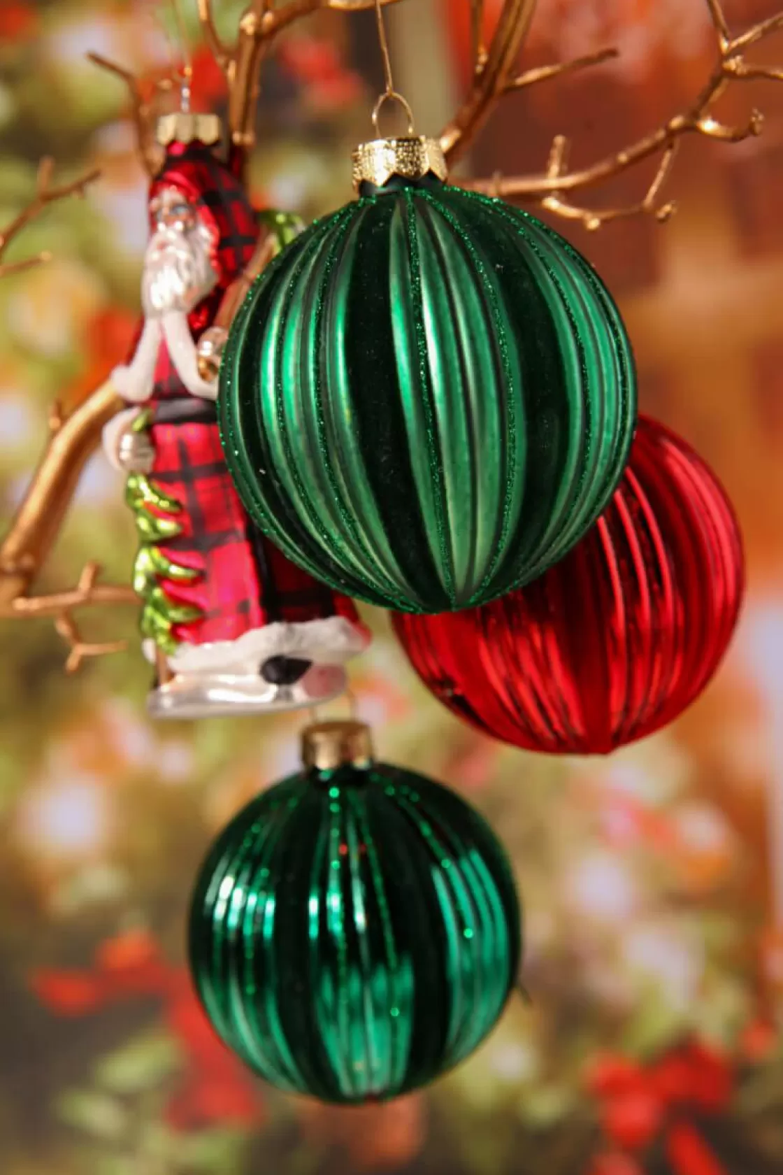 Bolas De Navidad>DecoWoerner Bola De Navidad De Vidrio 8 Cm, 2 Piezas, verde