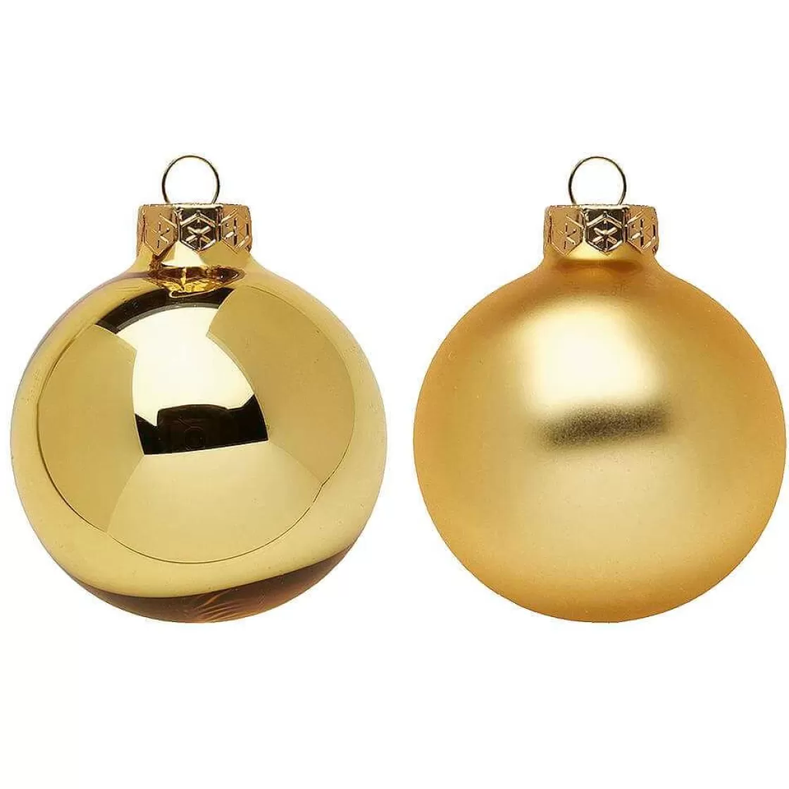 Bolas De Navidad>DecoWoerner Bola De Navidad De Vidrio 8 Cm, , 6 Piezas oro