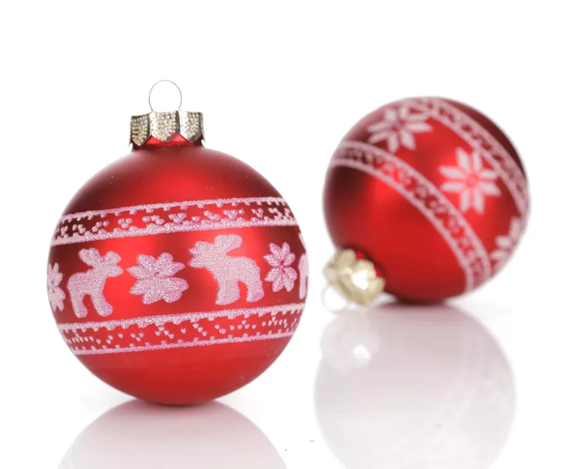 Bolas De Navidad>DecoWoerner Bola De Navidad De Vidrio "Nordic" 8 Cm, 12 Piezas multicolor