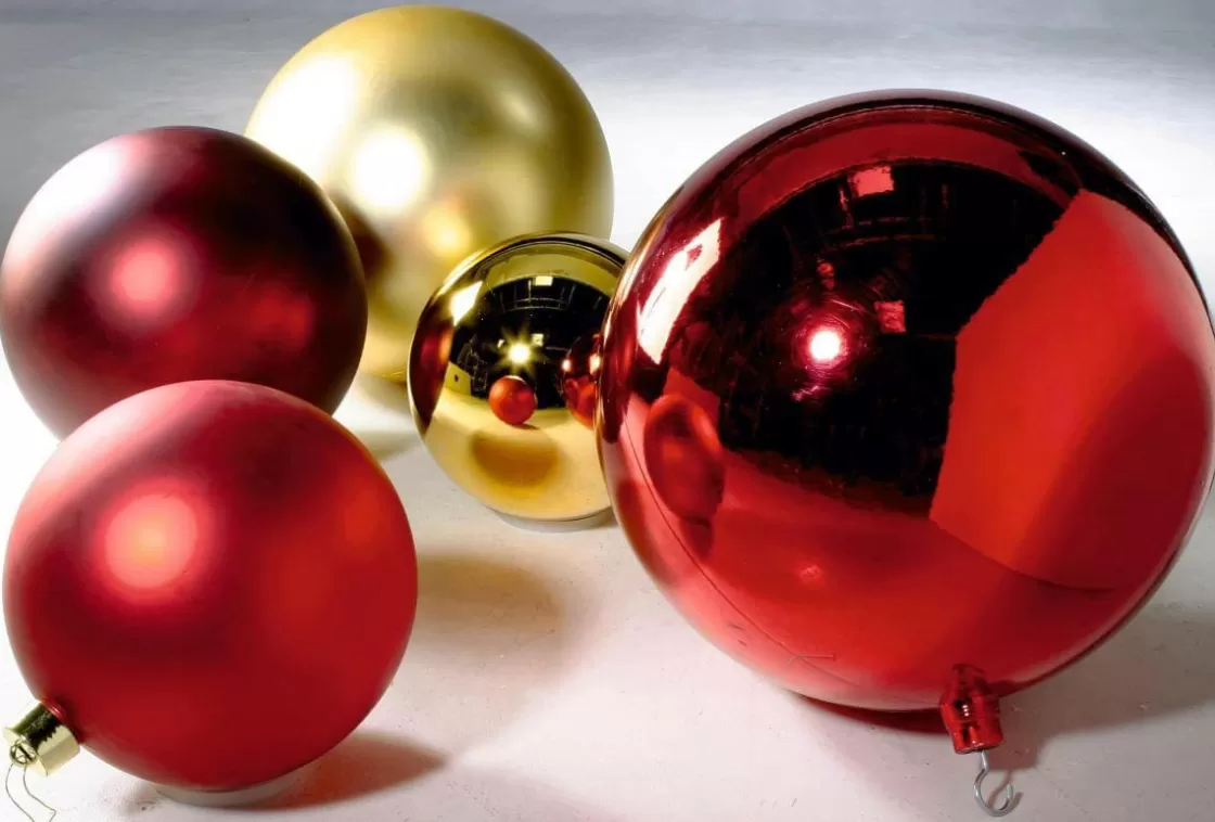 Decoración Navideña Xxl | Bolas De Navidad>DecoWoerner Bola De Navidad XXL Brillante, 50 Cm oro