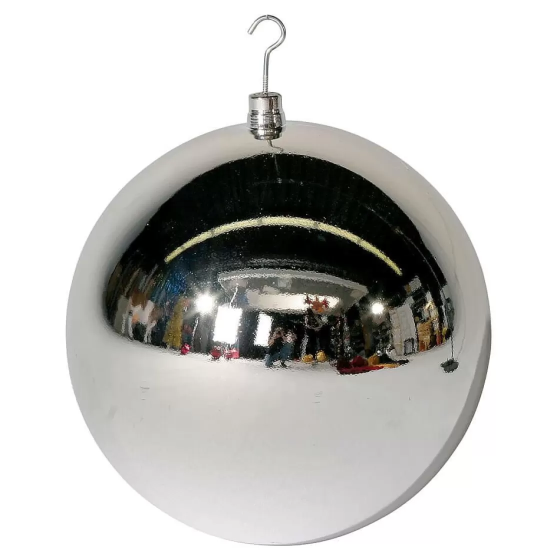 Decoración Navideña Xxl | Bolas De Navidad>DecoWoerner Bola De Navidad XXL Brillante, 50 Cm plata