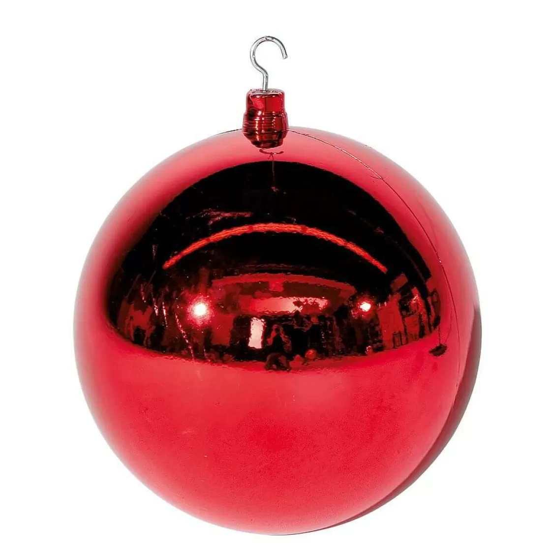 Decoración Navideña Xxl | Bolas De Navidad>DecoWoerner Bola De Navidad XXL Roja Brillante, 40 Cm rojo