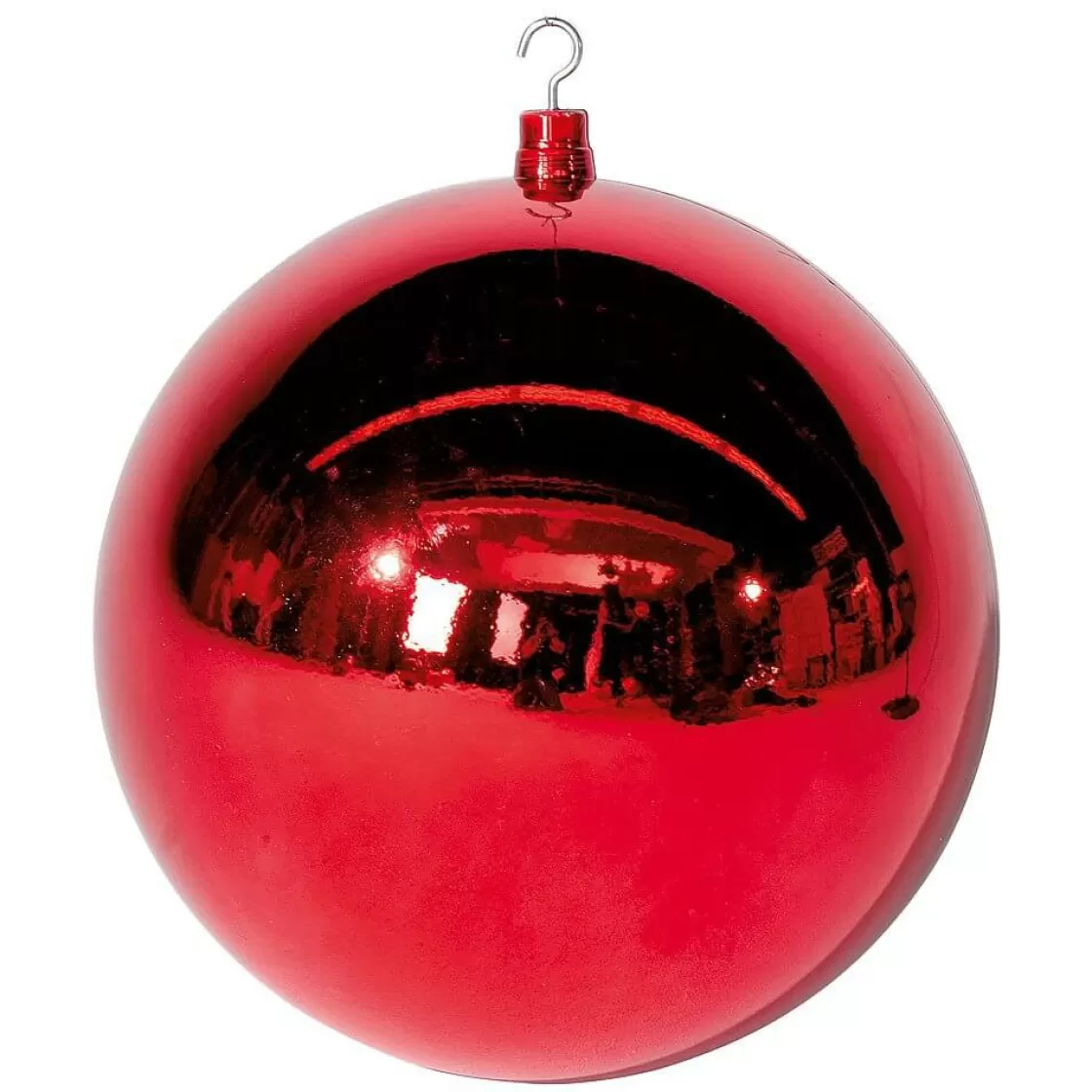 Decoración Navideña Xxl | Bolas De Navidad>DecoWoerner Bola De Navidad XXL Roja Brillante, 50 Cm rojo