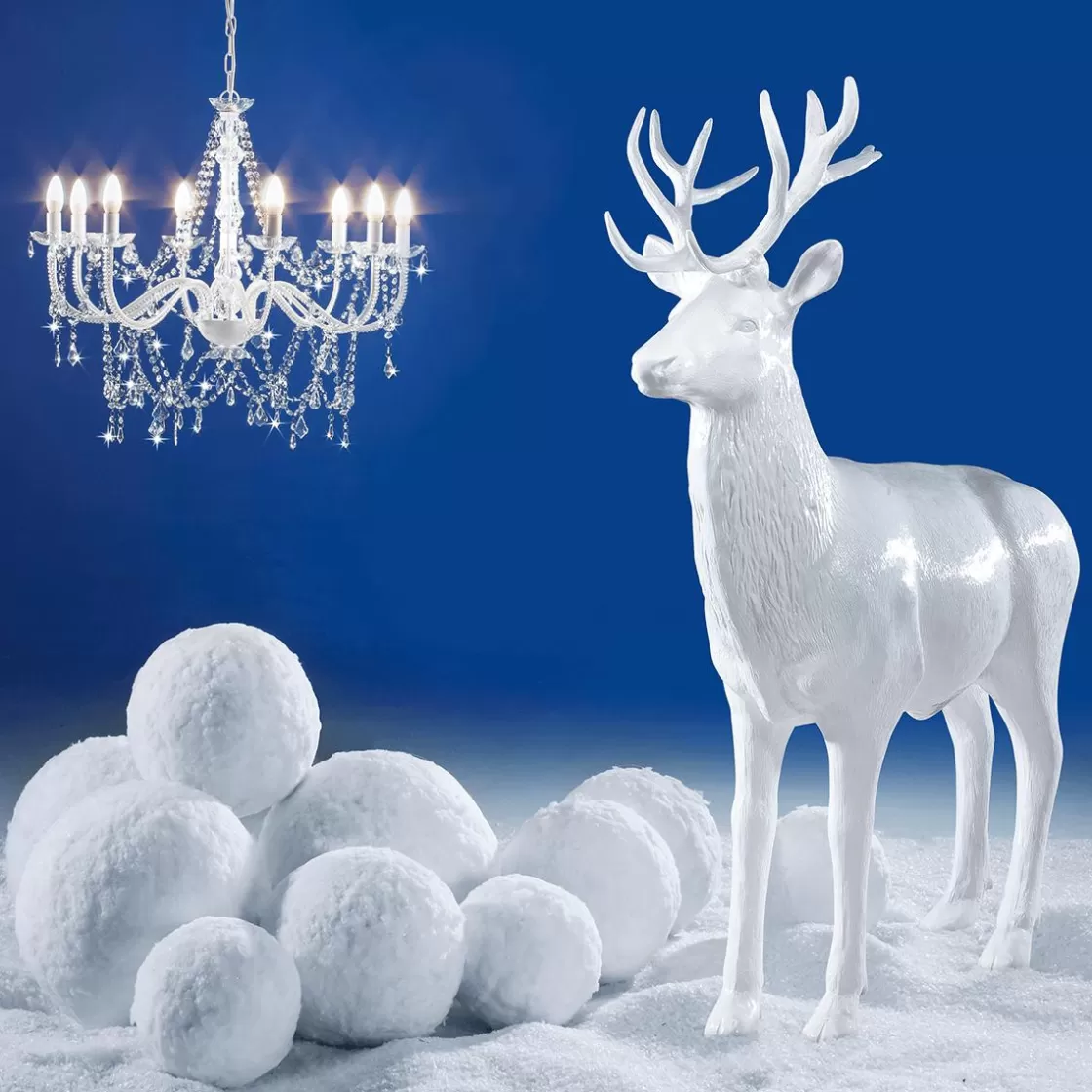 Decoración De Invierno | Decoración Navideña Xxl>DecoWoerner Bola De Nieve Decorativa, Ø 50 Cm blanco