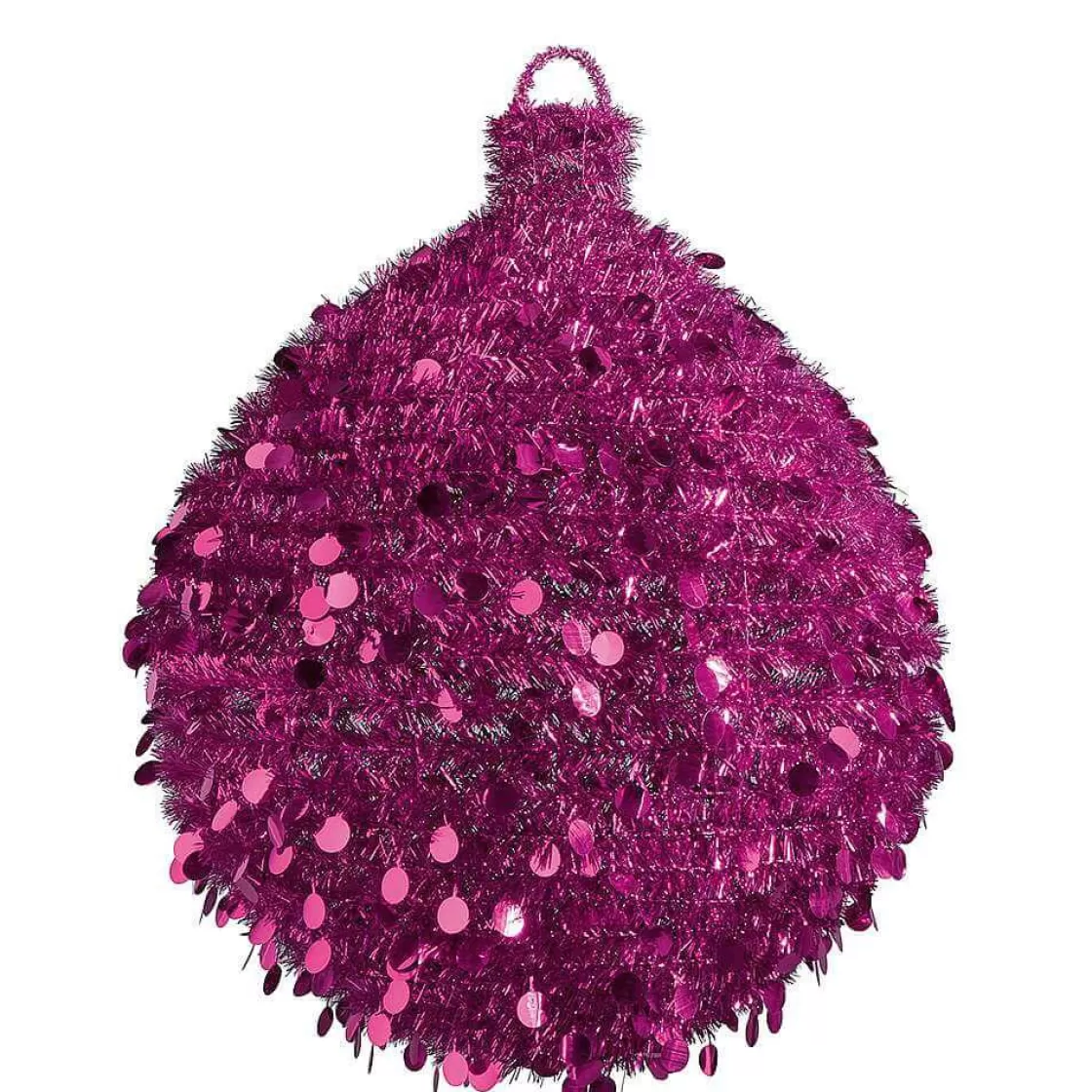 Decoración Temática | Decoración Navideña Xxl>DecoWoerner Bola Decorativa De Espumillón, Ø 100 Cm, Fucsia violeta