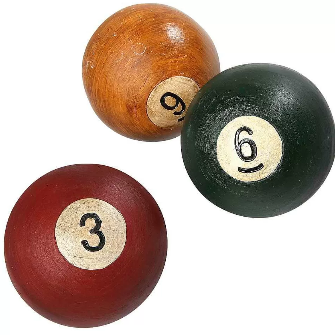 Decoración Temática>DecoWoerner Bolas De Billar Decorativas 3 Piezas Ø 13 Cm multicolor