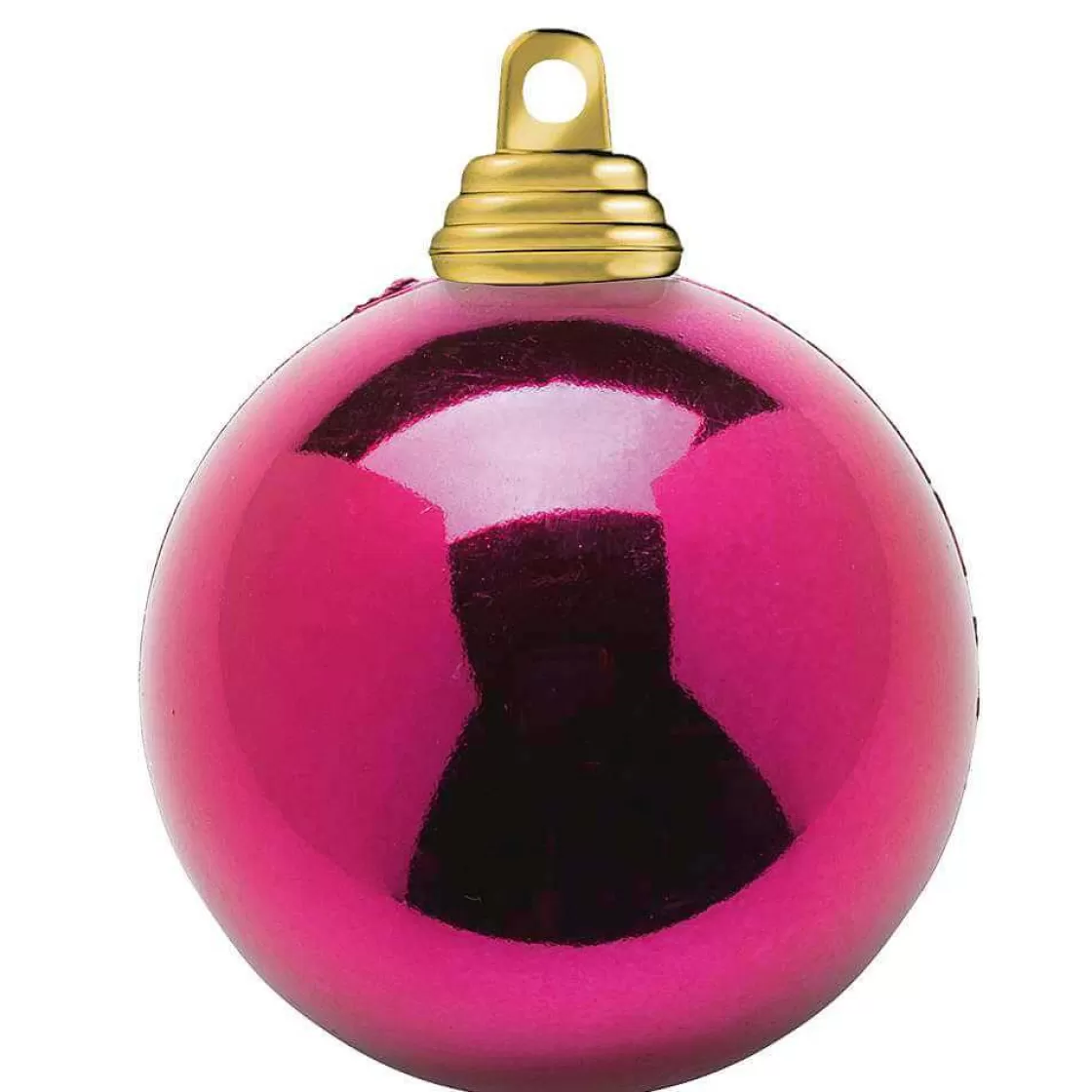 Bolas De Navidad>DecoWoerner Bolas De Navidad Brillantes De Color Baya, De Plástico Ignífugo, 10 Cm Ø - 6 Unidades. rojo