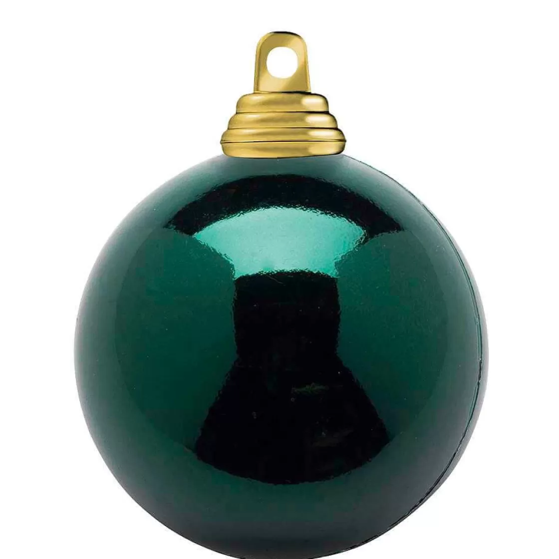 Bolas De Navidad>DecoWoerner Bolas De Navidad Brillantes De Plástico Ignífugo De 6 Cm De Diámetro - 24 Unidades. verde