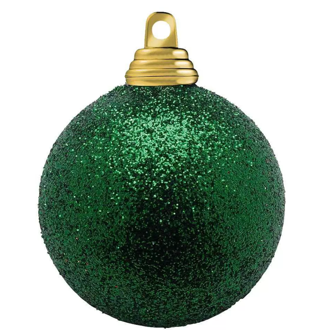 Bolas De Navidad>DecoWoerner Bolas De Navidad Con Purpurina En Plástico Abeto, 6 Cm Ø - 6 Piezas verde
