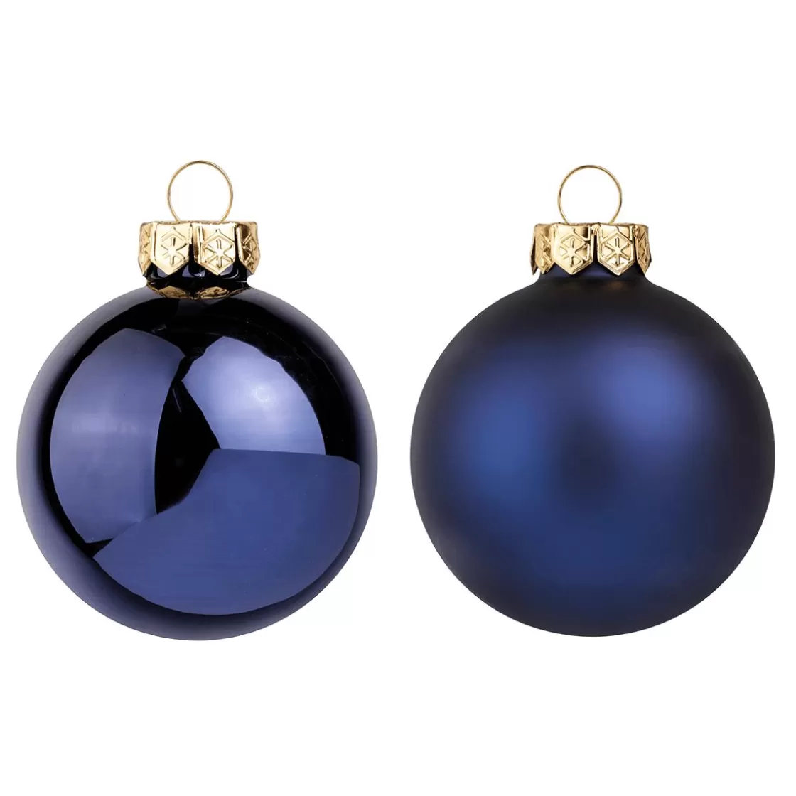Bolas De Navidad>DecoWoerner Bolas De Navidad De Cristal Noche 8 Cm Ø - 12 Piezas azul
