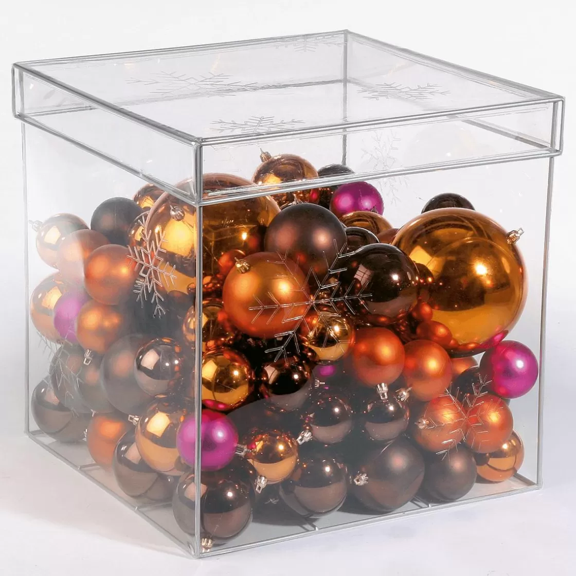 Bolas De Navidad>DecoWoerner Bolas De Navidad De Plástico Brillante Color Turrón, 6 Cm Ø - 24 Piezas marrón