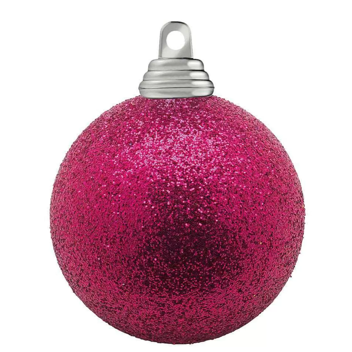Bolas De Navidad>DecoWoerner Bolas De Navidad De Plástico Con Purpurina En Color , 6 Cm Ø - 6 Piezas rosa