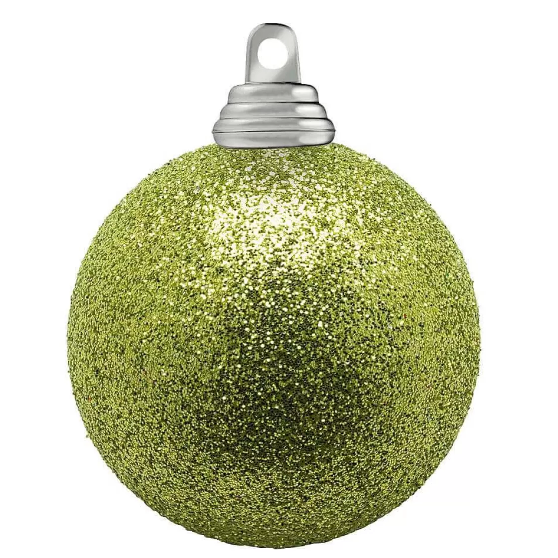 Bolas De Navidad>DecoWoerner Bolas De Navidad De Plástico Con Purpurina En Lima, 6 Cm Ø - 6 Piezas verde