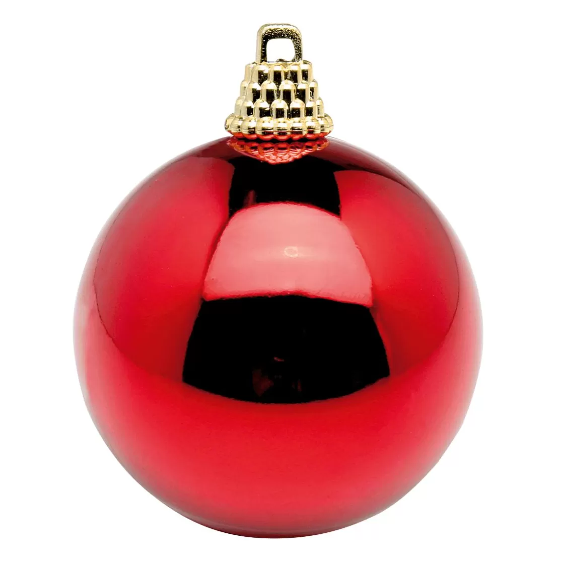 Bolas De Navidad>DecoWoerner Bolas De Navidad De Plástico Brillante, 6 Cm Ø - 24 Piezas rojo