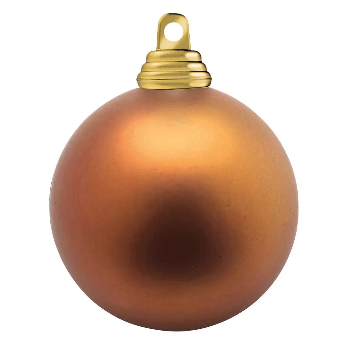 Bolas De Navidad>DecoWoerner Bolas De Navidad Mates Y Cobrizas De Plástico Ignífugo B1, Ø 6 Cm - 24 Uds naranja