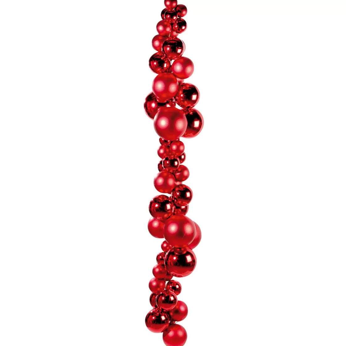 Bolas De Navidad>DecoWoerner Bolas De Navidad Rojas, Mate, De Plástico Ignífugo, 6 Cm Ø - 24 Piezas rojo