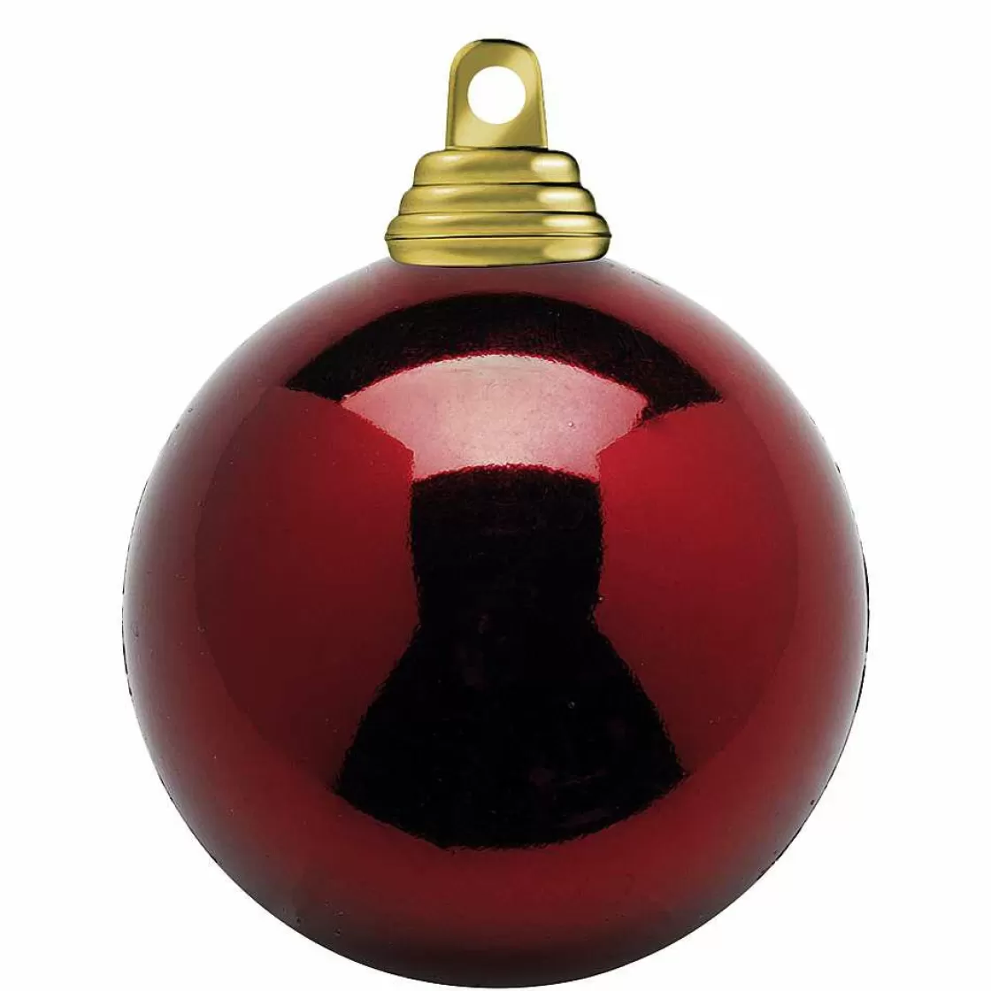 Bolas De Navidad>DecoWoerner Bolas De Navidad Rojas Oscuras Y Brillantes De Plástico Ignífugo De 6 Cm De Diámetro - 24 Unidades. rojo