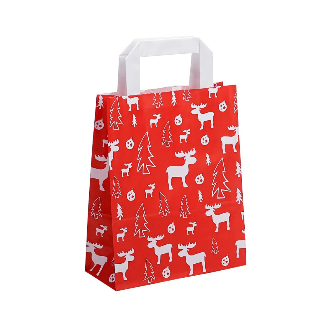 Bolsas De Regalo Y Bolsas Portátiles>DecoWoerner Bolsa De Papel "Alce" rojo