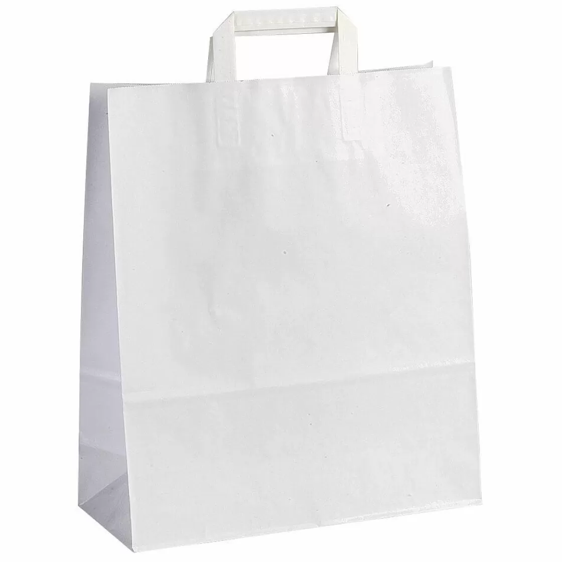 Bolsas De Regalo Y Bolsas Portátiles>DecoWoerner Bolsa De Papel, Blanca, Tamaño 3: 42 X 32 + 14 Cm blanco
