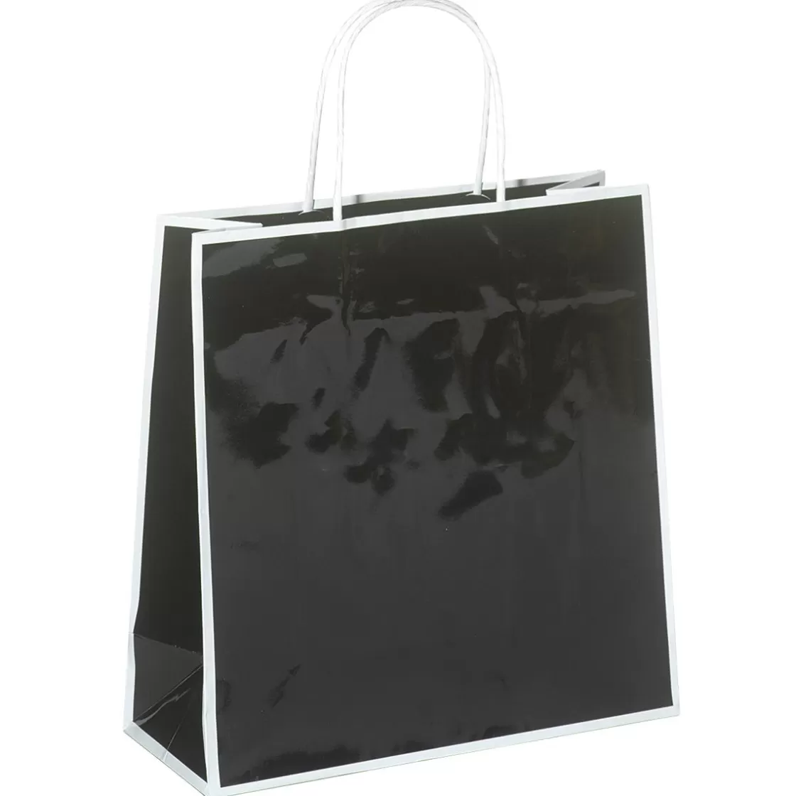 Bolsas De Regalo Y Bolsas Portátiles>DecoWoerner Bolsa De Papel "Coco" Negra 25 X 25 Cm 25 Piezas, 155 Gr/m² negro
